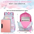 thumbnail image 2 of DAKIMOE School Backpack Starry Rainbow Bookbag Cute Large Capacity Backpack Multifunction Fashion Casual Laptop Travel Daypacks Kawaii Bag For Teens Students, Blue, 17 inch, 2 of 8