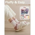 thumbnail image 5 of Fuzzy Socks for Women, Warm Cozy Fluffy Thick Plush Sleeping Slipper Socks Stocking Stuffer Gifts, 5 of 6