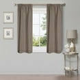thumbnail image 7 of Linen Solid Blackout Curtain Panels, 26" x 63", Coriander by Blue Nile Mills, 7 of 7