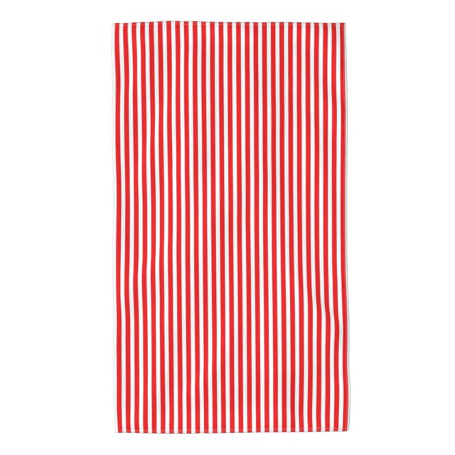Balery Red And White Stripes Toalla de Microfibra Premium con Estampado – 27.5x16 pulgadas, Alta Absorción, Suave y Aterciopelada, Secado Rápido