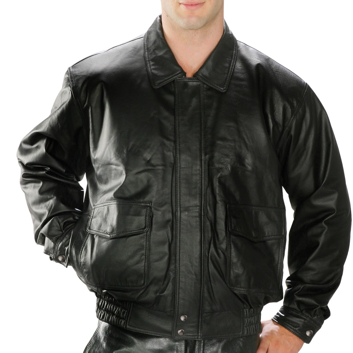 mens leather jacket 2x