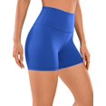 thumbnail image 1 of Shorts CRZ YOGA Sensación Desnuda 4" Cintura Alta Azul M, 1 of 4