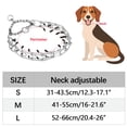 thumbnail image 4 of Collar con forma de púas para perro Monlida, ajustable, de metal, cierre rápido, 4 of 7