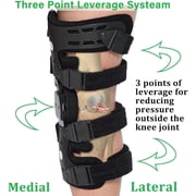 NEENCA Unloader Knee Brace - Lightweight, Low Profile OA Knee Brace for Arthritis Pain and Support - Premium Knee Support for Medial and Lateral Knee Pain (Left)