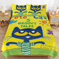 thumbnail image 6 of Pete The Cat Comfortable 3-Piece Bedding Set Pillow Case Bed Duvet Cover Pillowcases, 6 of 8