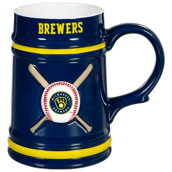 Milwaukee Brewers 24oz. Ceramic Stein Cup with Gift Box