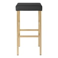 thumbnail image 4 of OSP Home Furnishings Backless Stool with Gold Frame, 30-Inch, Black, 4 of 5