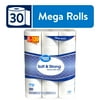 Great Value Soft & Strong Premium Toilet Paper, 30 Mega Rolls, 380 Sheets per Roll