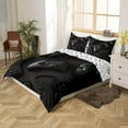 thumbnail image 4 of Modern Gamepad Bedding Set, Boys Youth Video Game Controller Mouse Keyboard Headphone Gaming Equipment Comforter Cover, Decorative 2 Piece Duvet Cover, Twin Size, Red Black White (No Comforter), 4 of 5