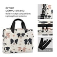 thumbnail image 4 of 16" Laptop Briefcase for Work Travel Laptop Shoulder Bag Carrying Handbag Laptop Case Dog Head and Paw Prints, 4 of 8