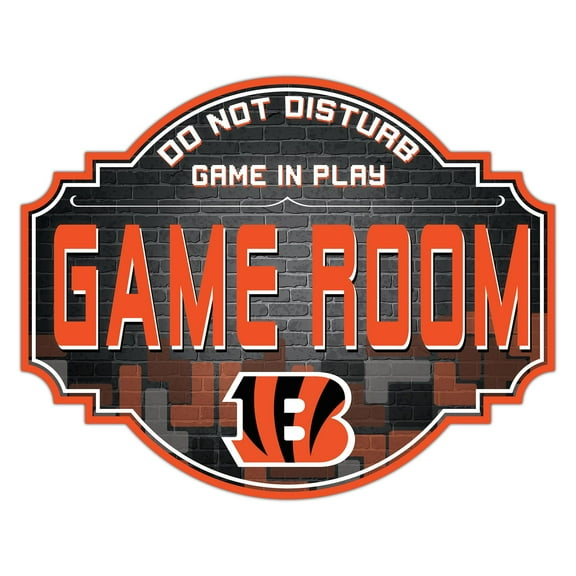 Cincinnati Bengals 12'' Game Room Tavern Sign