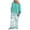 Green, variant on ITSUN Women's 2 Piece Outfits Casual Wrap Chest Print Blouse Shirt 3/4 Sleeve Top Shorts Set Leisure Plus Size Lounge Matching Sets Green XXL