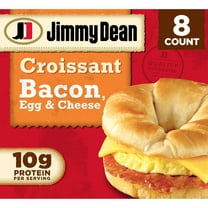Jimmy Dean Bacon Egg & Cheese Croissant Sandwich, 28.8 oz, 8 Count (Frozen)