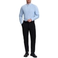 thumbnail image 2 of Camisas de vestir de negocios de manga larga con botones para hombres Inspire Chic, rayas, L, azul claro, 2 of 6