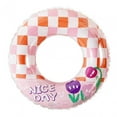 thumbnail image 1 of koolsoo Infant Pool Float Swimming Trainer Inflatable Thicken Baby Pool Float Sequin Plaid Pink, 1 of 9