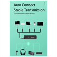 thumbnail image 2 of Bluetooth 5.3 Transmisor Receptor de Audio Adaptador Inalámbrico de Música con Conector Auxiliar de 3,5 mm con Micrófono para Altavoz de Automóvil TV PC, 2 of 8