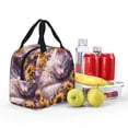thumbnail image 4 of Rocae Warm Sunflower Sleeping Cat for Insulated Lunch Bag for Women Men,Large Lunch Box for Work School Picnic Hiking Daytrip, 4 of 5