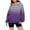 (Type 10)Purple, variant on Flash Picks Long Sleeve Hoodies for Women's Casual Lightweight Pullover Tops Loose Sweatshirt with Pocket