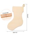 thumbnail image 2 of Christmas Wooden Stocking Cutouts, Hanging Wood Sign with String for DIY, Christmas Tree Hanging, Pack of 30, 2 of 4