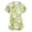Green, variant on V-Neck Medical Scrub Top with Dual Pockets for Women - Cute Animal Print Breathable Work Uniform for Nurses, Vet Techs & Caregivers Beige L