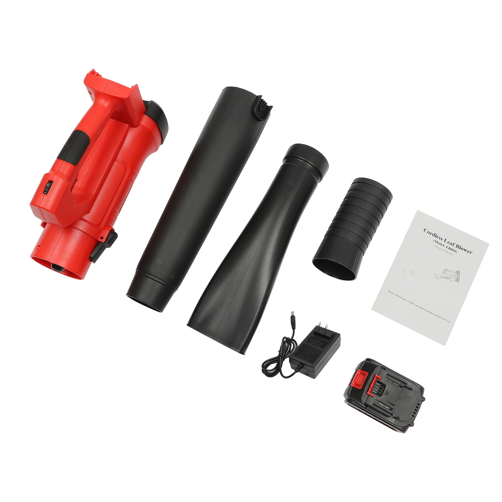 Electric Cordless Leaf Blower Rechargeable Leaf Blower 6-Speed Variable Speed for Lawn Care, Snow, Debris