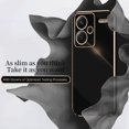 thumbnail image 4 of XINLI Straight Edge 6D Electroplate TPU Phone Case, Series 2,iPhone 16 Pro Max, 4 of 5