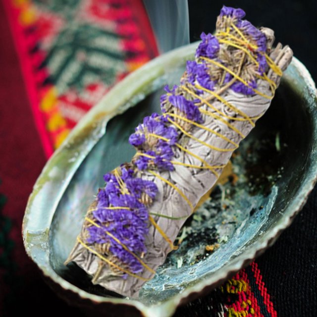 White Sage Bundles Fragancia de purificación interior para la limpieza del hogar de yoga (E)