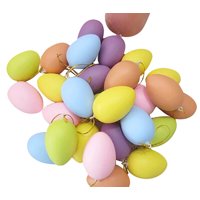 12pcs Kids Children DIY Painting Egg Toy With Rope Gifts Plastic Hanging Easter