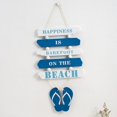 thumbnail image 4 of Mediterranean Style Hanging Sign Slippers Letter Strip Sign Home Decoration Wall Hanging Sign, 4 of 7