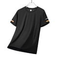 thumbnail image 5 of Ceisia Men's Short Sleeve Performance T-Shirt Solid Color Athletic Outdoor Running Gym Top Moisture Wicking Quick Dry Crewneck Gifts for Father Black L, 5 of 5