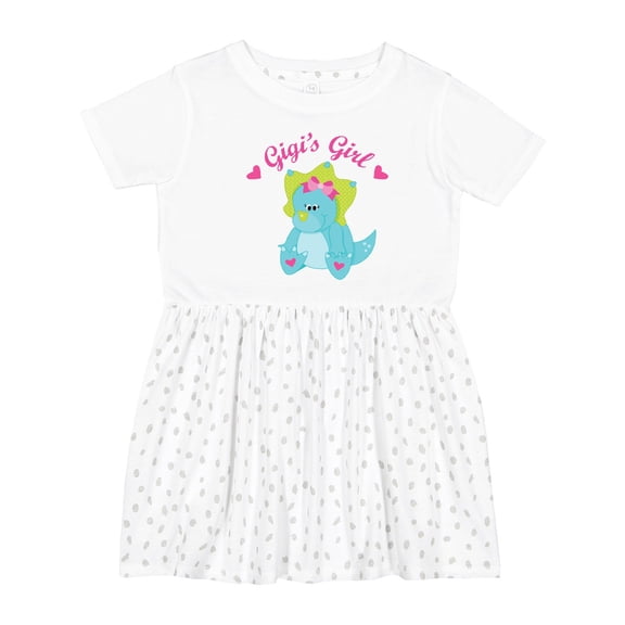 Inktastic Gigi's Girl Dinosaur Girls Toddler Dress