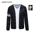 thumbnail image 3 of Abrigo MJ Michael Jackson, chaqueta Billie Jean, guantes, disfraz de fiesta para niños, ropa para adultos, conjunto de Halloween para mujeres, 3 of 4
