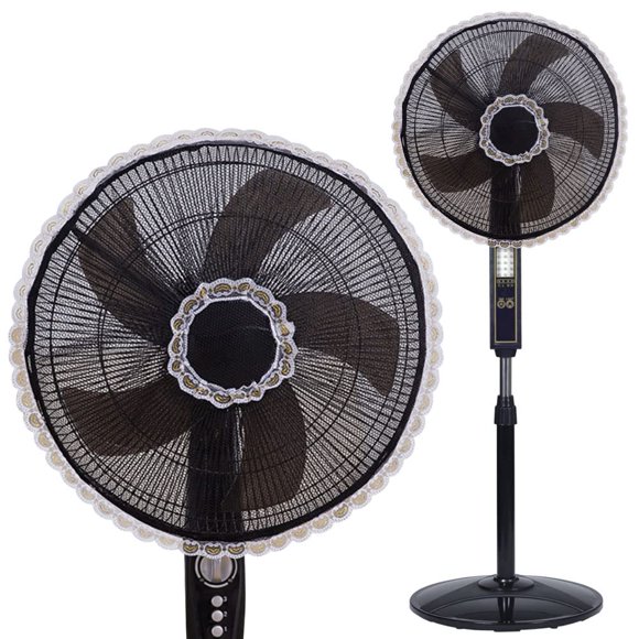 Paquete de 2 protectores de seguridad para ventilador de verano, cubiertas redondas para ventilador eléctrico, protector de dedos para niños y bebés, cubierta de red de malla para ventilador eléctrico
