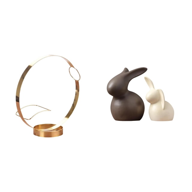 Portabotellas de vino,Soporte para botellas de vino,soporte para botellas de vino,estante de hierro,Estatua de cerámica,Juego de estatuas de cerámica para decoración de mesa de oficina en