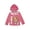 Pink, variant on Skye Toddler Girls Fleece Half Zip Hoodie Toddler to Big Kid