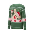 thumbnail image 3 of Diconna Chandail de Noël Assorti, Chandail à Manches Longues à Col Rond Cartoon Elk, Chandail Familial, Vêtements d'Hiver, 3 of 9