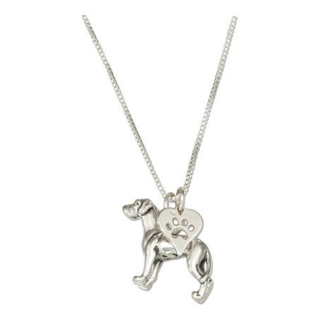 Sterling Silver Dog Pendant - STERLING SILVER 18