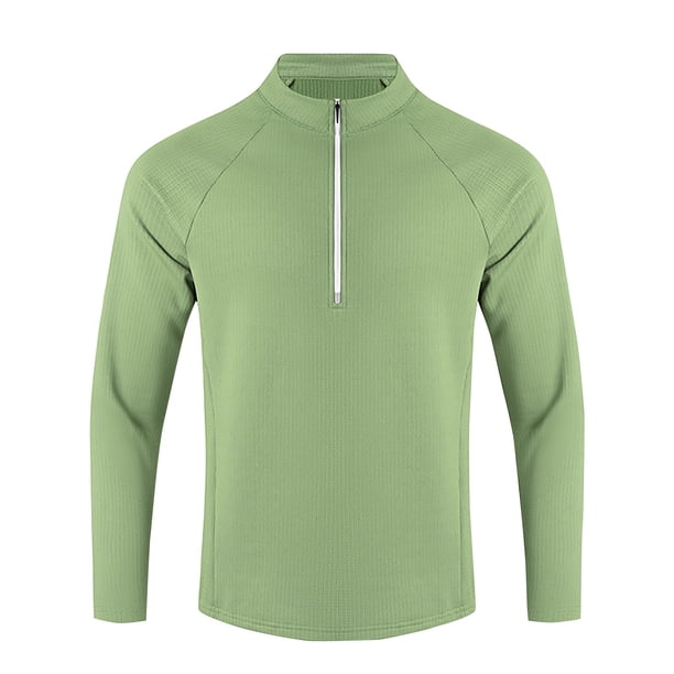 pstuiky Camisas suaves de manga larga para hombre, Camiseta deportiva ligera y transpirable de color sólido con cuello redondo y manga larga para hombre camisetas de hombre l