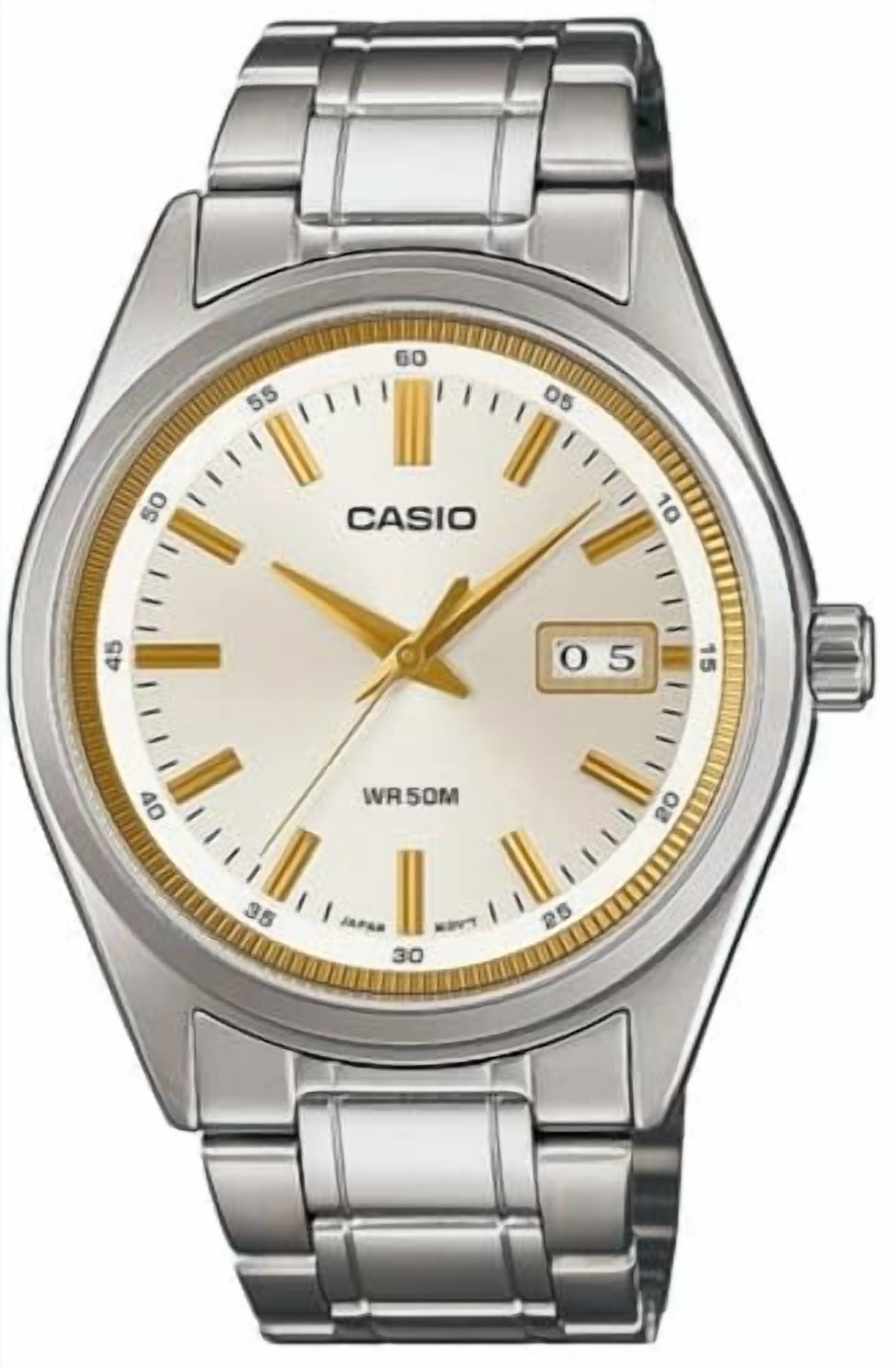 Casio Standard Analog Stainless Steel Silver Dial Quartz MTP-B180D-7AV Men's Watch