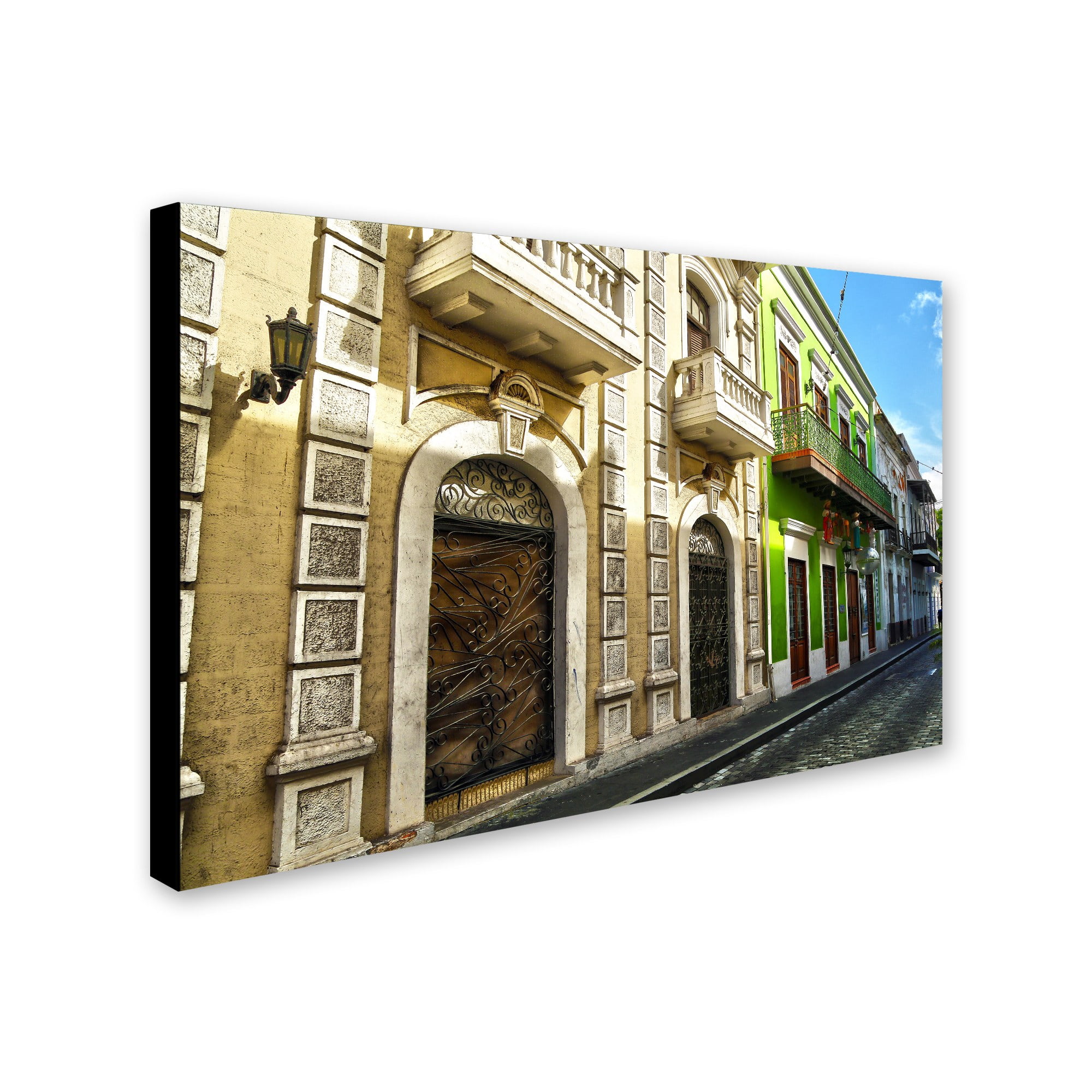Trademark Fine Art "Old San Juan 8" Canvas Art by CATeyes