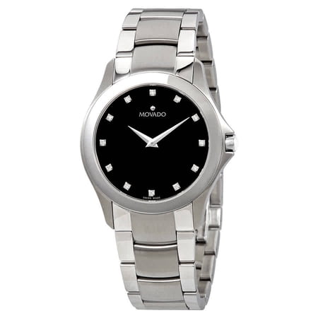 Movado Masino 0606185 Black Dial Stainless Steel Men's Watch