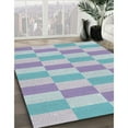 thumbnail image 2 of Ahgly Company Indoor Rectangle Patterned Slate Blue Grey Novelty Area Rugs, 3' x 5', 2 of 6