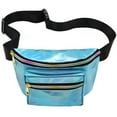 thumbnail image 1 of Women Workout Pouch Reflective Faux Leather Fanny Pack Cross Body Bag for Ladies, 1 of 6