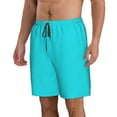 thumbnail image 2 of Wukai Aqua Print Beach Trunks with Compression Liner Swimsuit Quick Dry Beach Sports Shorts with Pocket-Large, 2 of 6