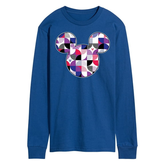 Mickey & Friends - Mickey Mouse Geometric Logo - Men's Long Sleeve T-Shirt