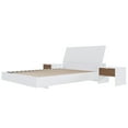 thumbnail image 1 of Nexera Porter 4-Piece Floating Platform Bedroom Set, White, Double, 1 of 7
