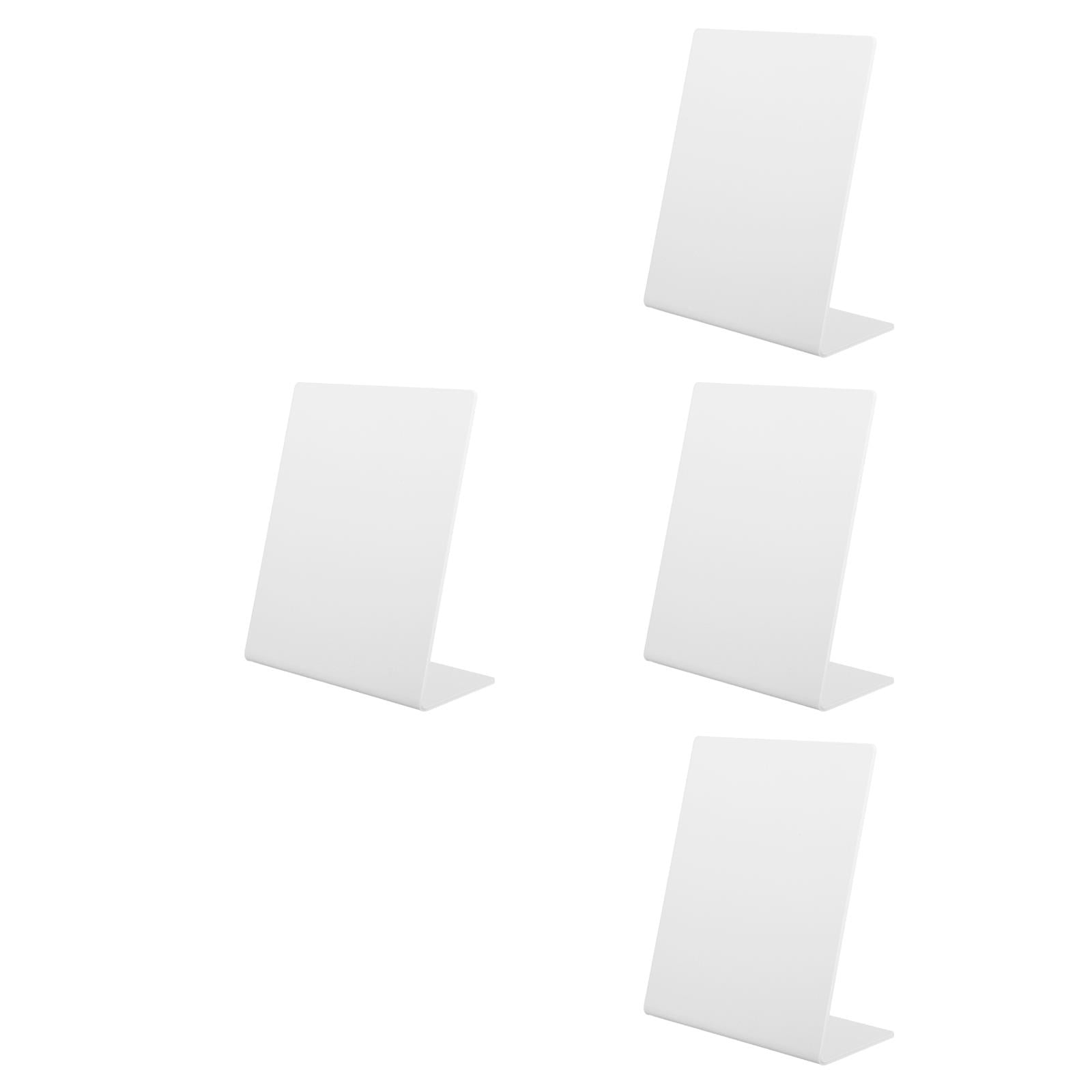 GOOHOCHY WORGEOUS 4pcs Blank Card Display Plastic Stand for Cards Tags Holders