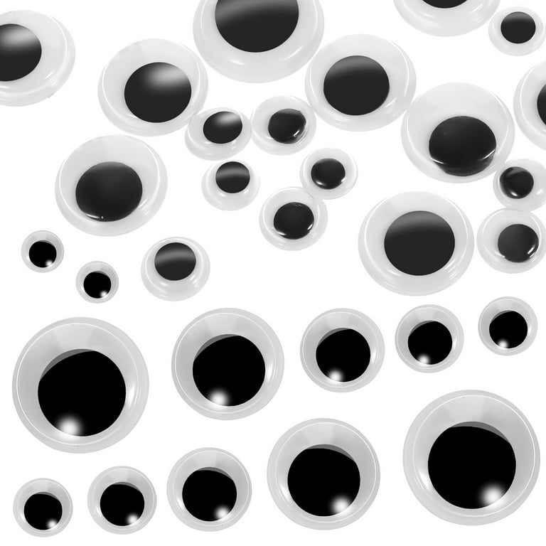 1000 Pcs Craft Eyes Self Adhesive Craft Stickers Wiggle Googly Eyes Comes  in Black and White and VariousSizes Google Eyes for Crafts DIY Crafts