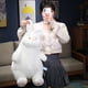 thumbnail image 4 of Conejo blanco de peluche de juguete, almohada de conejo suave y bonita, muñeco para dormir para niños, regalo encantador para niñas, 4 of 5