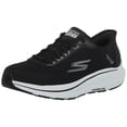 thumbnail image 1 of Zapatilla Skechers para mujer, manos libres, sin cordones, Go Run Consistent 2.0 Endure, color negro y plateado, 1 of 7